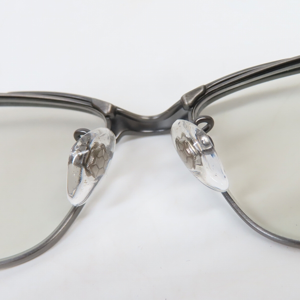 実際に弊社で買取させて頂いた999.9/フォーナインズ TITANIUM/チタニウム メタルフレーム 眼鏡/メガネ/アイウェア S-122Tの画像 6枚目