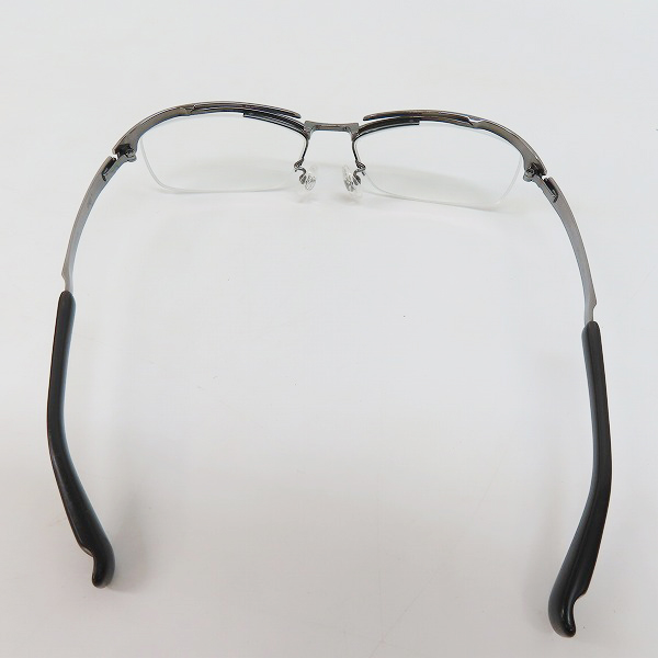 実際に弊社で買取させて頂いた999.9/フォーナインズ ハーフリム TITANIUM メガネフレーム 眼鏡/アイウェア S-320Tの画像 3枚目