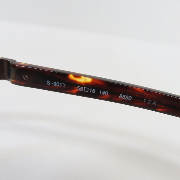 実際に弊社で買取させて頂いた999.9/フォーナインズ コンビネーションフレーム 眼鏡/メガネ/アイウェア S-901Tの画像 5枚目