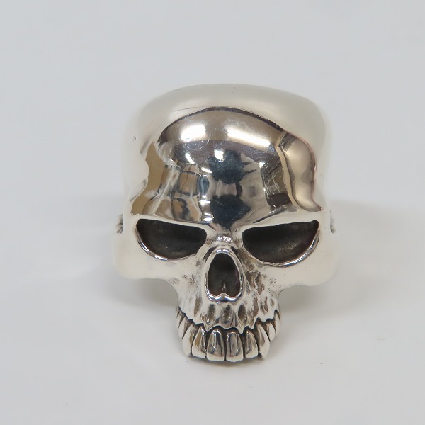 実際に弊社で買取させて頂いたCRAZY PIG/クレイジーピッグ ラージエビルスカルリング 17.5号の画像 1枚目