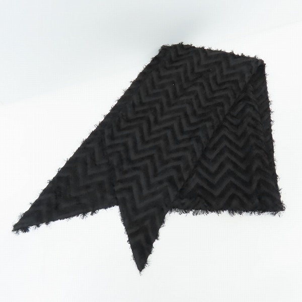 実際に弊社で買取させて頂いたNO ID. BLACK/ノーアイディー ブラック ストール付き フリンジ長袖シャツ 444006-830S/1の画像 6枚目