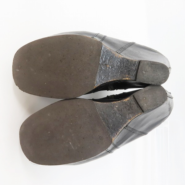 実際に弊社で買取させて頂いた【難有】Rick Owens/リックオウエンス ウェッジ ヒールブーツ の画像 2枚目