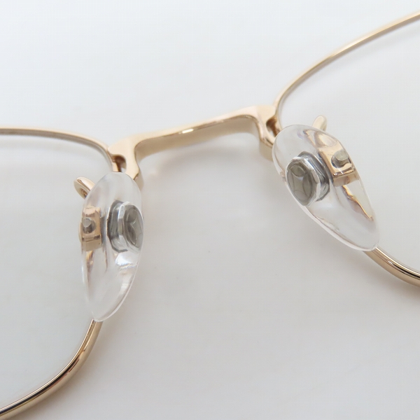 実際に弊社で買取させて頂いた999.9/フォーナインズ TITANIUM/チタニウム メタルフレーム 眼鏡/メガネ/アイウェア S-682Tの画像 6枚目