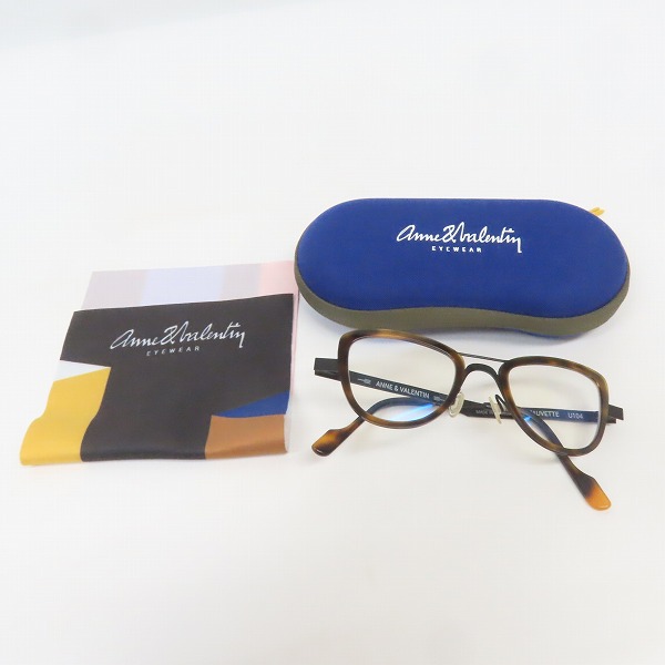 実際に弊社で買取させて頂いたANNE＆VALENTIN/アンバレンタイン FAUVETTE/フォヴェット ダブルブリッジ アイウェア/メガネフレーム U104の画像 9枚目
