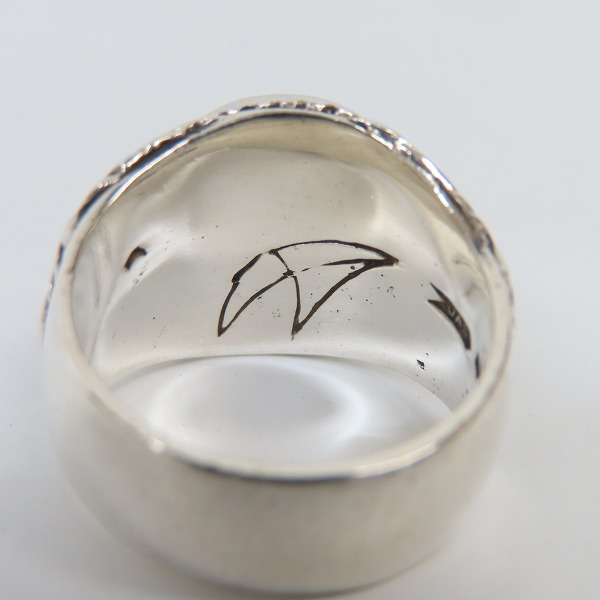 実際に弊社で買取させて頂いたCRAZY PIG/クレイジーピッグ クリスタル スカルリング 17.5号の画像 6枚目