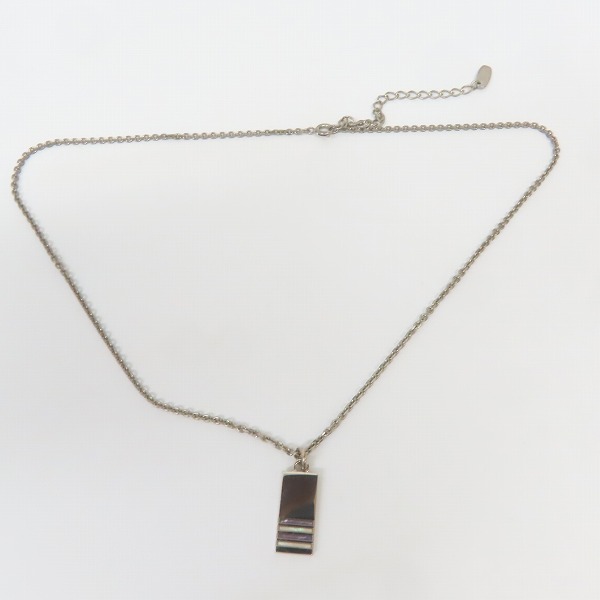 実際に弊社で買取させて頂いたPaul Smith/ポールスミス ストライプ プレート ネックレスの画像 7枚目