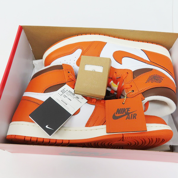 未使用】NIKE/ナイキ WMNS AIR JORDAN 1 RETRO HI OG Starfish/エア 