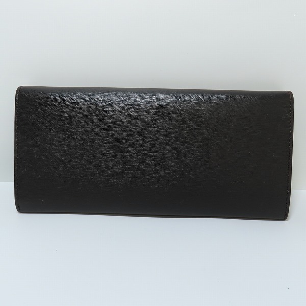 実際に弊社で買取させて頂いたdunhill/ダンヒル レザー ロングウォレット/長財布 ブラックの画像 1枚目