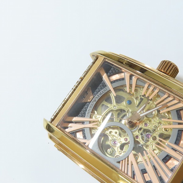 実際に弊社で買取させて頂いた【ジャンク】EMPORIO ARMANI/エンポリオアルマーニ 革ベルト 時計/ウォッチ AR-4233-30の画像 4枚目