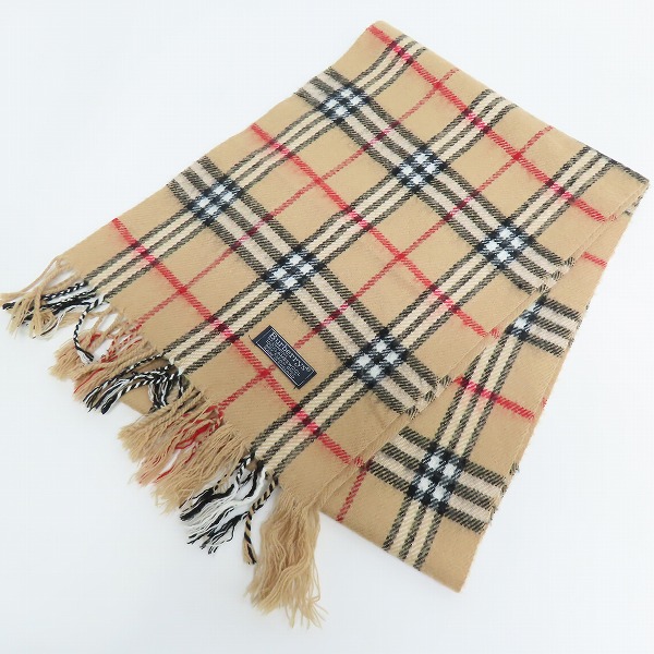 実際に弊社で買取させて頂いたBurberrys/バーバリーズ チェック柄 ウールマフラー