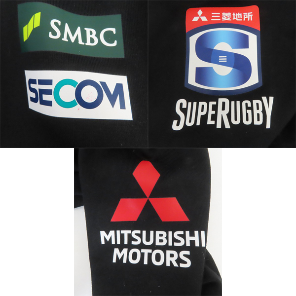 実際に弊社で買取させて頂いたCANTERBURY/カンタベリー ラグビー サンウルブズ 2020年選手着用モデル トレーニングスウェットジャケット /R40024SR/3Lの画像 7枚目