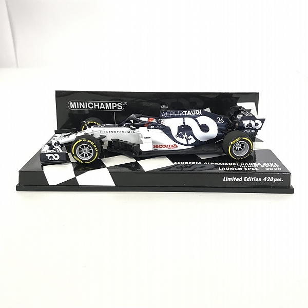 実際に弊社で買取させて頂いたMinichamps/ミニチャンプス 1/43 2020 F1 #26 D.クビアト F1 AlphaTauri  Honda AT01 ミニカーの画像 1枚目