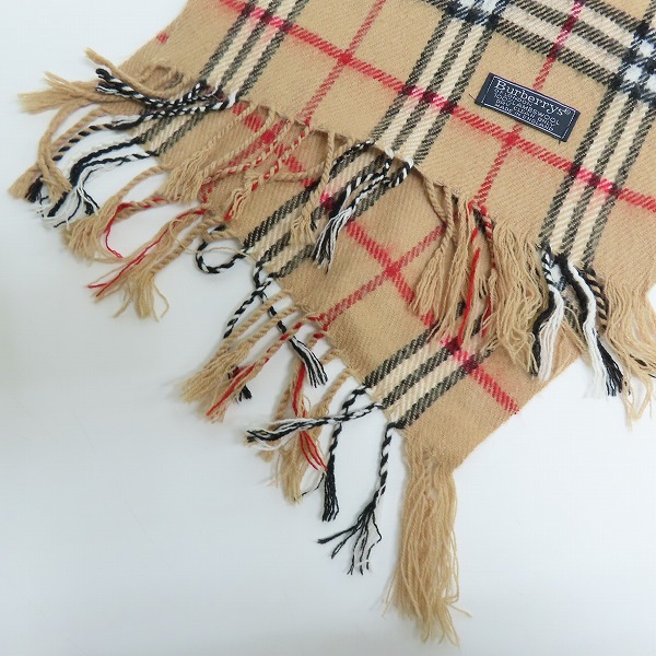 実際に弊社で買取させて頂いたBurberrys/バーバリーズ チェック柄 ウールマフラーの画像 3枚目