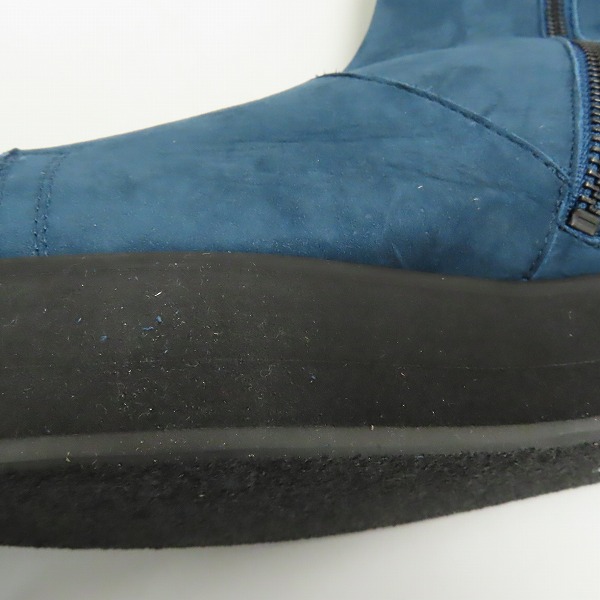 実際に弊社で買取させて頂いたNO ID/ノーアイディー ハイカット サイドレースアップ レザー ブーツ 448208-586 Size：40の画像 7枚目