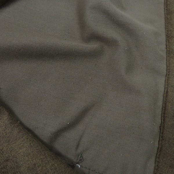 実際に弊社で買取させて頂いたTHE CRIMIE/クライミー コットン 長袖シャツ カーキ/L　の画像 8枚目