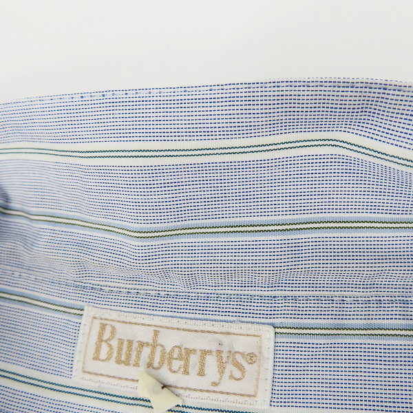 実際に弊社で買取させて頂いたBurberrys/バーバリーズ ホースロゴ刺繡 ストライプ柄長袖シャツ/17の画像 4枚目