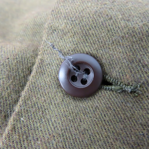 実際に弊社で買取させて頂いたTHE CRIMIE/クライミー コットン 長袖シャツ カーキ/L　の画像 9枚目