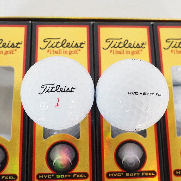 実際に弊社で買取させて頂いた【未使用】Titleist/タイトリスト HVC SOFT FEEL ゴルフボール ホワイト 1ダースの画像 1枚目