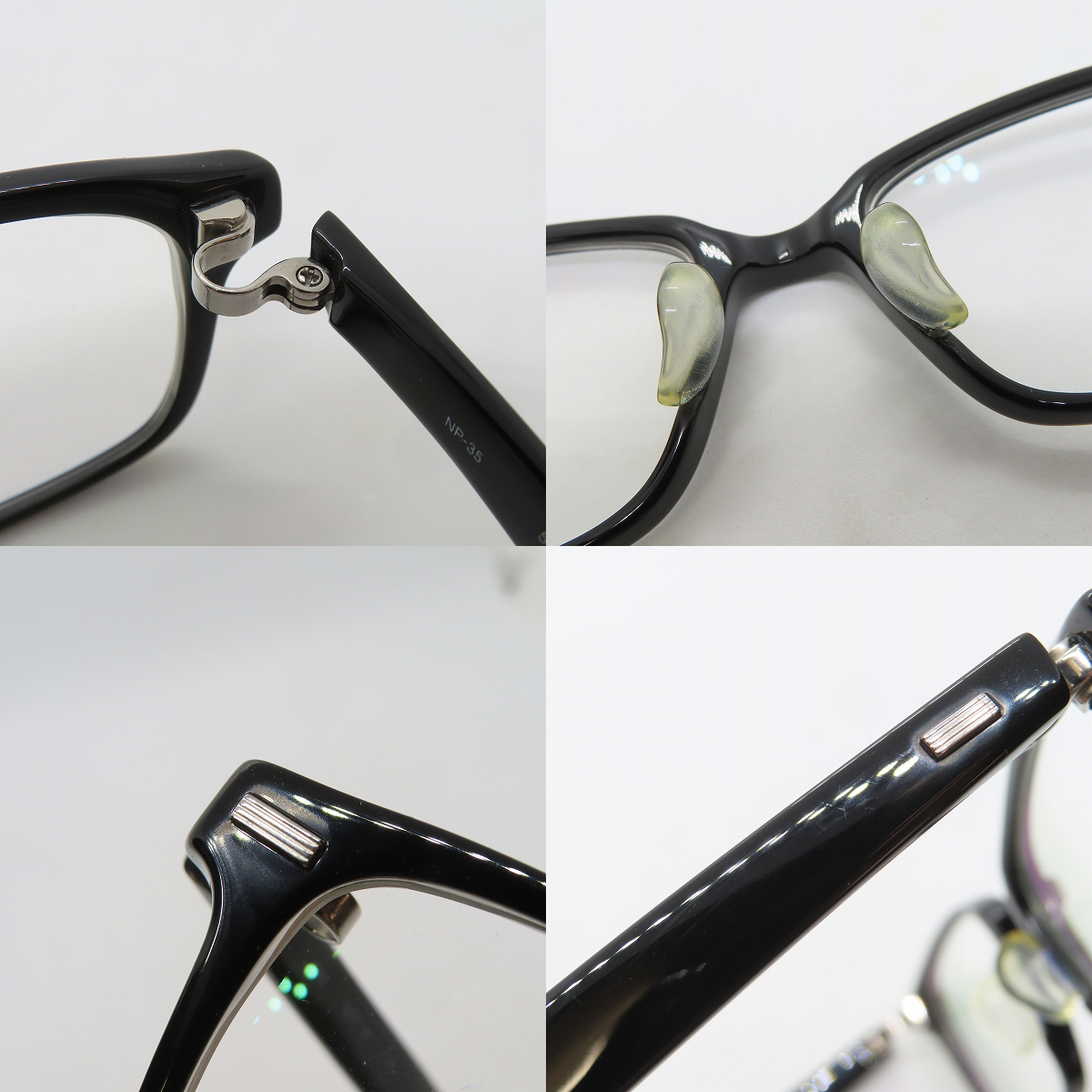 実際に弊社で買取させて頂いた999.9/フォーナインズ NEO PLASTIC FRAME/ネオプラスチック メガネフレーム/眼鏡 NP-35の画像 6枚目