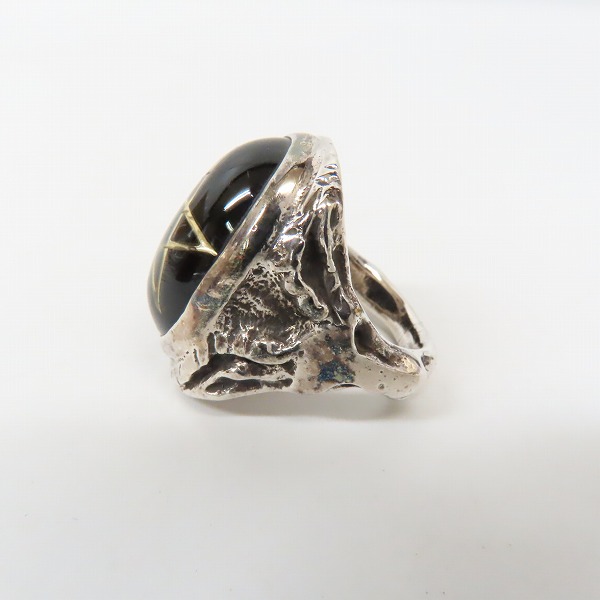 実際に弊社で買取させて頂いたALEX STEETER/アレックスストリーター Angel Heart Ring/エンジェルハートリング 東京ブラック/18号の画像 2枚目