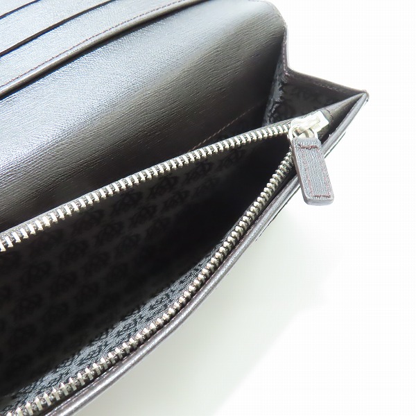 実際に弊社で買取させて頂いたdunhill/ダンヒル レザー ロングウォレット/長財布 ブラックの画像 5枚目