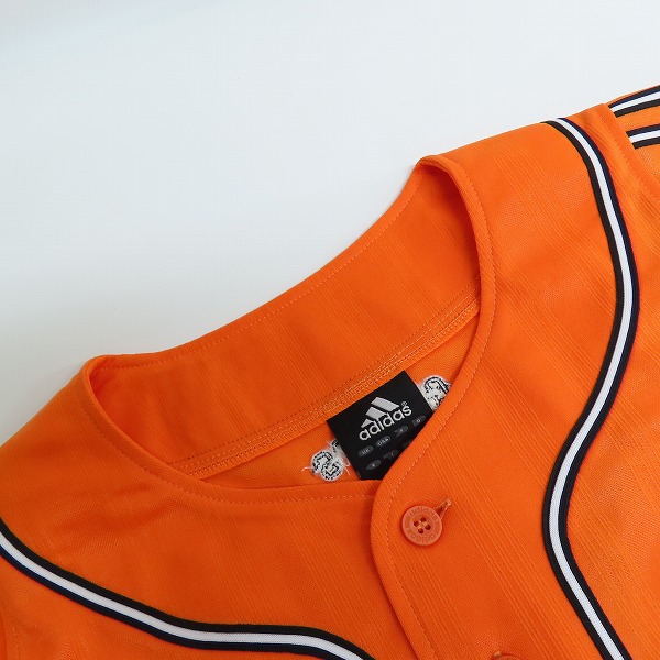 実際に弊社で買取させて頂いたadidas/アディダス 読売ジャイアンツ 巨人漢字 ユニフォーム 橙色/XOの画像 5枚目