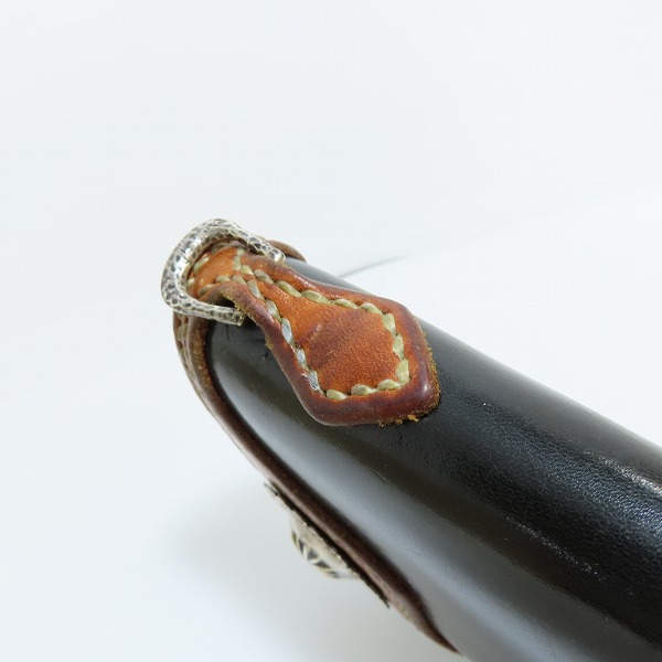 実際に弊社で買取させて頂いたTHE FLAT HEAD/フラットヘッド コードバン コンチョ付き 財布/ウォレットの画像 7枚目