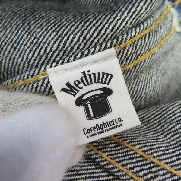 実際に弊社で買取させて頂いたCOREFIGHTER/コアファイター デニムジャケット/Mの画像 3枚目