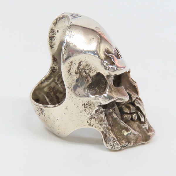 実際に弊社で買取させて頂いたCRAZY PIG/クレイジーピッグ Psycho S.O.B skull/サイコソブスカル リング/19-19.5号の画像 4枚目