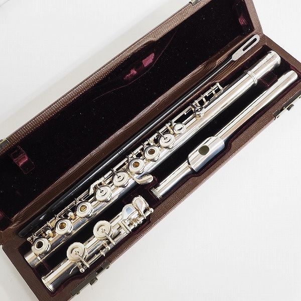実際に弊社で買取させて頂いたSANKYO PRIMA/サンキョウ フルート 総銀製（925） リングキー ハードケース付の画像 0枚目