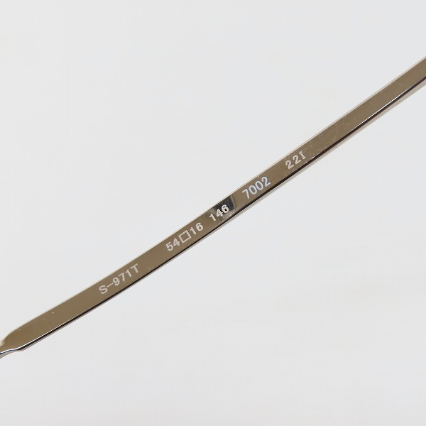 実際に弊社で買取させて頂いた999.9/フォーナインズ メガネフレーム S-971T の画像 5枚目