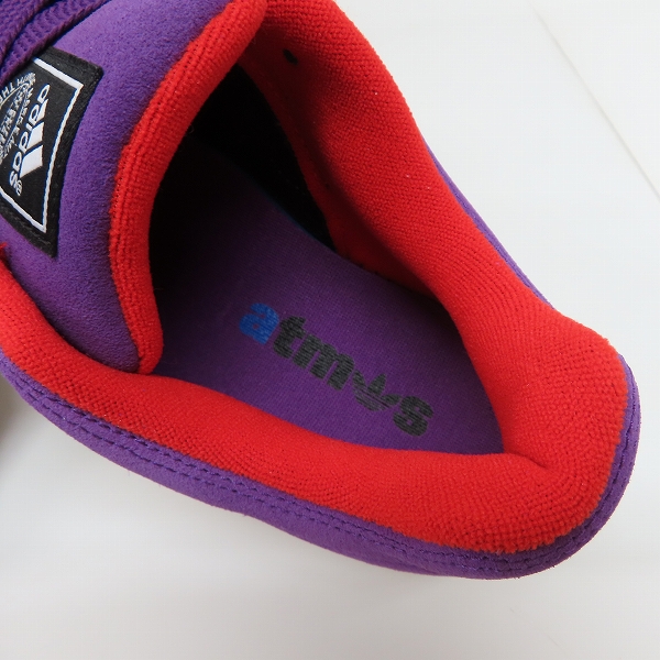 実際に弊社で買取させて頂いたatmos/アトモス×adidas/アディダス Adimatic Glory Purple スニーカー GV6712/26の画像 4枚目