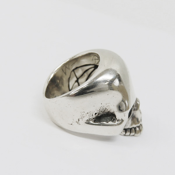 実際に弊社で買取させて頂いたCRAZY PIG/クレイジーピッグ ラージエビルスカルリング/15号の画像 4枚目