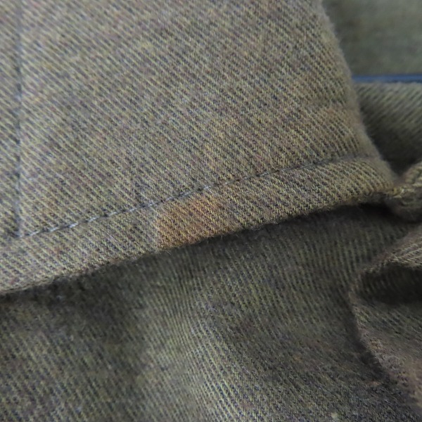 実際に弊社で買取させて頂いたTHE CRIMIE/クライミー コットン 長袖シャツ カーキ/L　の画像 6枚目