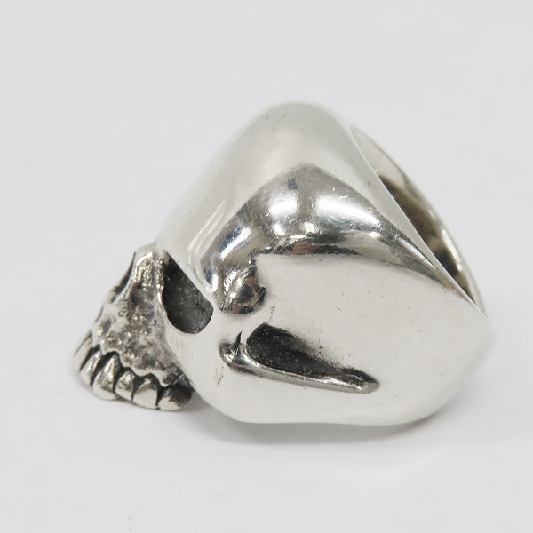 実際に弊社で買取させて頂いたCRAZY PIG/クレイジーピッグ ラージエビルスカルリング/15号の画像 2枚目