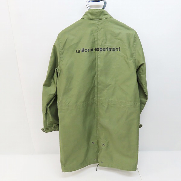 実際に弊社で買取させて頂いたUNIFORM EXPERIMENT/ユニフォームエクスペリメント UEN MILITARY STAND COLLAR COAT カーキ UE-178016/2