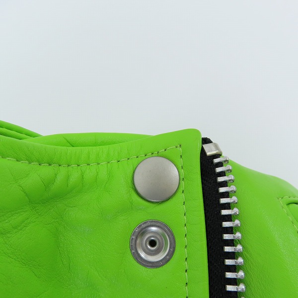 実際に弊社で買取させて頂いたNO ID. BLACK/ノーアイディー ブラック レザーダブルライダースジャケット/3の画像 6枚目