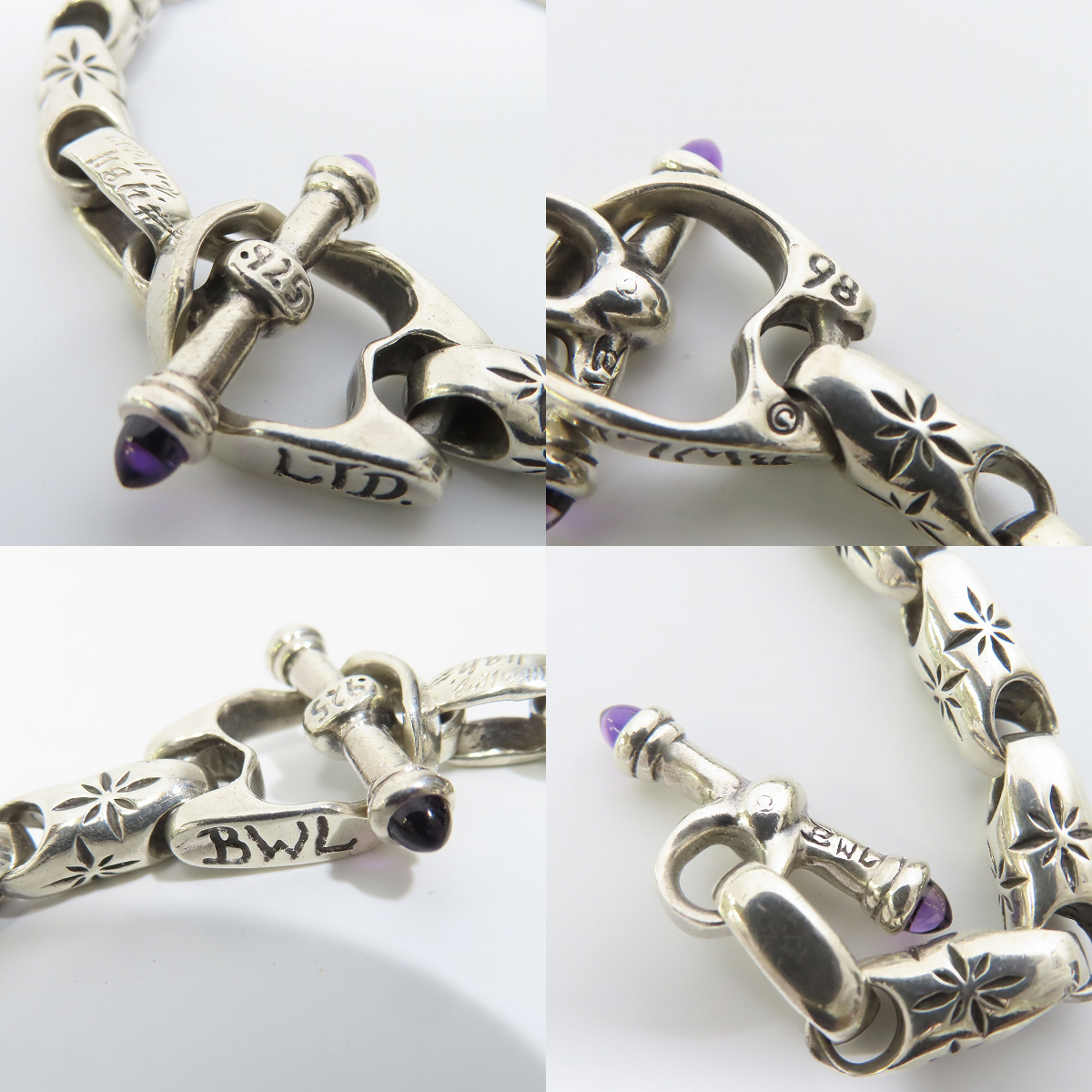 実際に弊社で買取させて頂いた【証明書付き】BILL WALL LEATHER/BWL/ビルウォールレザー B417:Mid Star Bracelet/ミッドスターブレスレットの画像 4枚目