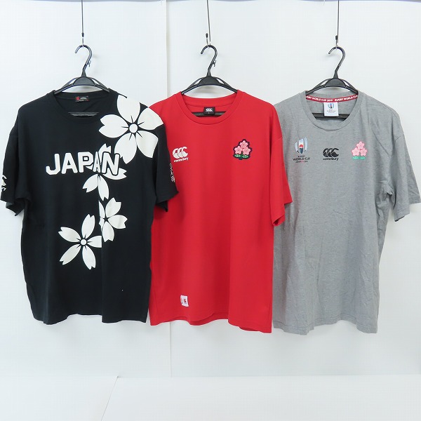実際に弊社で買取させて頂いたCANTERBURY/カンタベリー ラグビー日本代表Tシャツ 3点セット