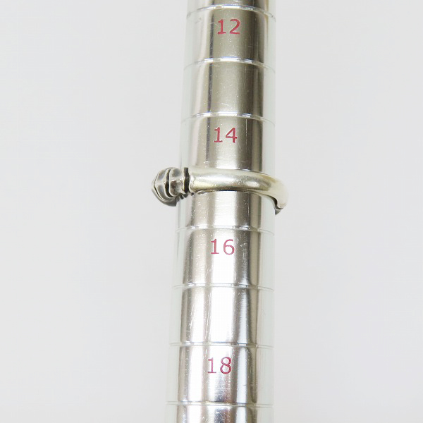 実際に弊社で買取させて頂いたBloody Mary/ブラッディマリー ダブルタローンリング ルビーアイ/15号の画像 8枚目