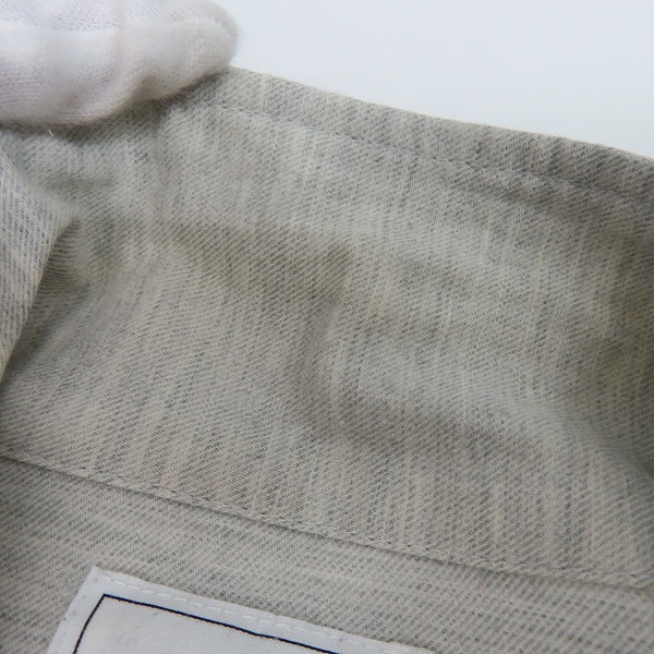 実際に弊社で買取させて頂いたTHE CRIMIE/クライミー ロゴ刺繍 コットン長袖シャツ/Lの画像 6枚目