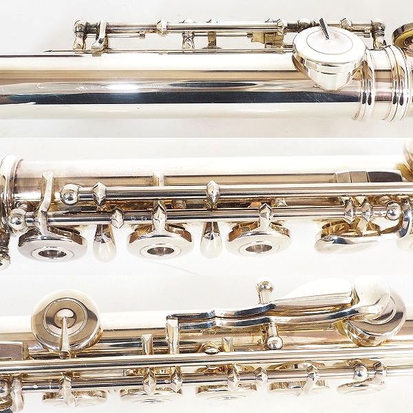 実際に弊社で買取させて頂いたSANKYO PRIMA/サンキョウ フルート 総銀製（925） リングキー ハードケース付の画像 6枚目