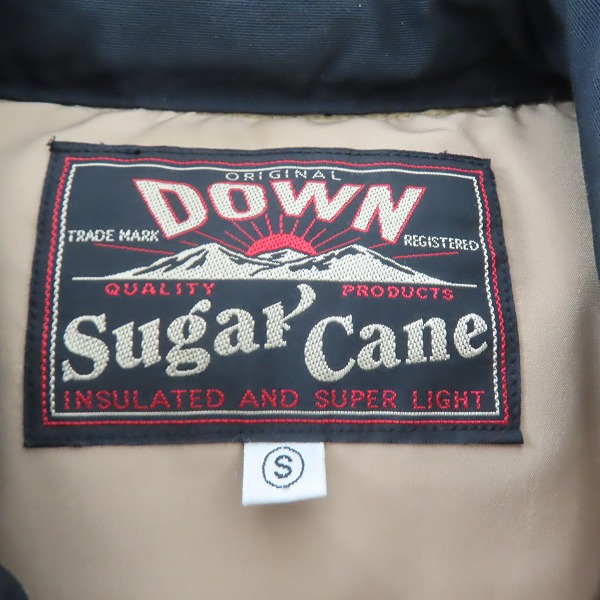 実際に弊社で買取させて頂いたSUGAR CANE/シュガーケーン レザー 切替 ダウンベスト/Sの画像 2枚目