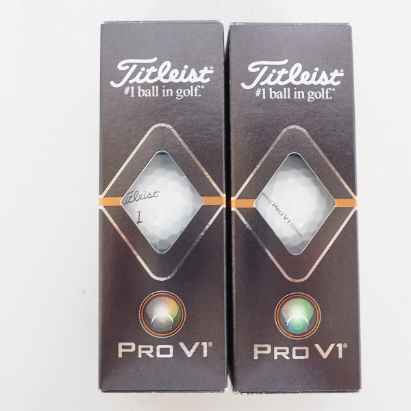 実際に弊社で買取させて頂いた【未使用/オウンネーム】Titleist/タイトリスト PRO V1 ゴルフボール ホワイト 2スリーブ