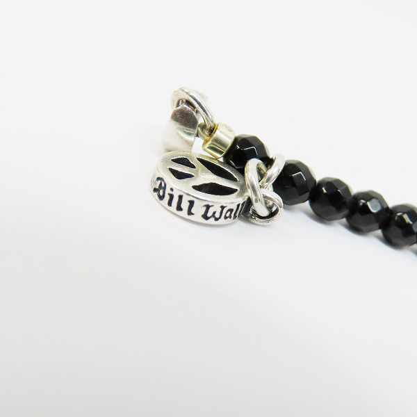 実際に弊社で買取させて頂いた【ギャラ付】Bill Wall Leather/ビルウォールレザー マルチリングストーンブレスレット スモールオニキスの画像 3枚目