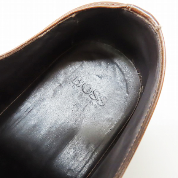 実際に弊社で買取させて頂いたHUGO BOSS/ヒューゴボス レザーシューズ/9の画像 4枚目