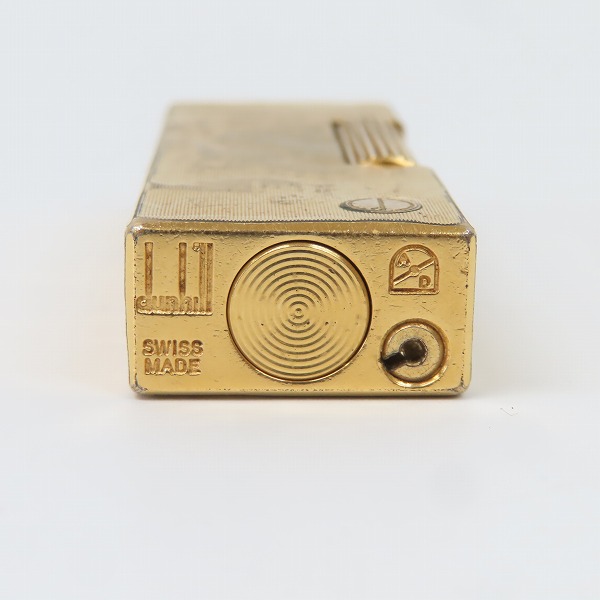 実際に弊社で買取させて頂いたdunhill/ダンヒル サイドローラー ガスライター ゴールドの画像 4枚目