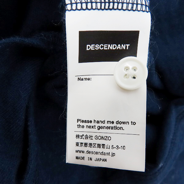 実際に弊社で買取させて頂いたDESCENDANT/ディセンダント 20SS CACHALOT POLO LS/カシャロ ポロシャツ LS/4の画像 3枚目