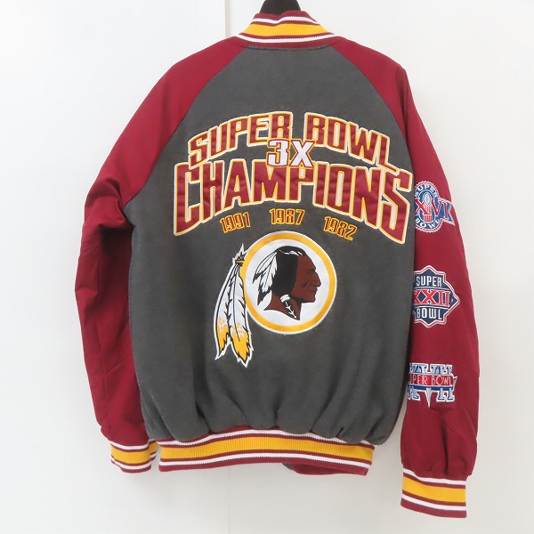 実際に弊社で買取させて頂いたG-III Apparel/G-IIIアパレル NFL Washington Redskins/ワシントン・レッドスキンズ Superbowl Champions スタジャン/Mの画像 0枚目