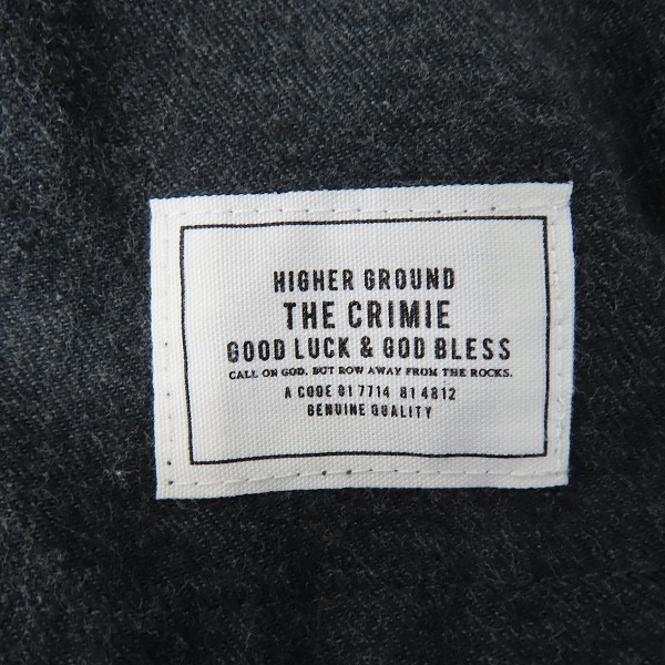 実際に弊社で買取させて頂いたTHE CRIMIE/クライミー コットン 長袖シャツ ダークグレー系/L　の画像 5枚目